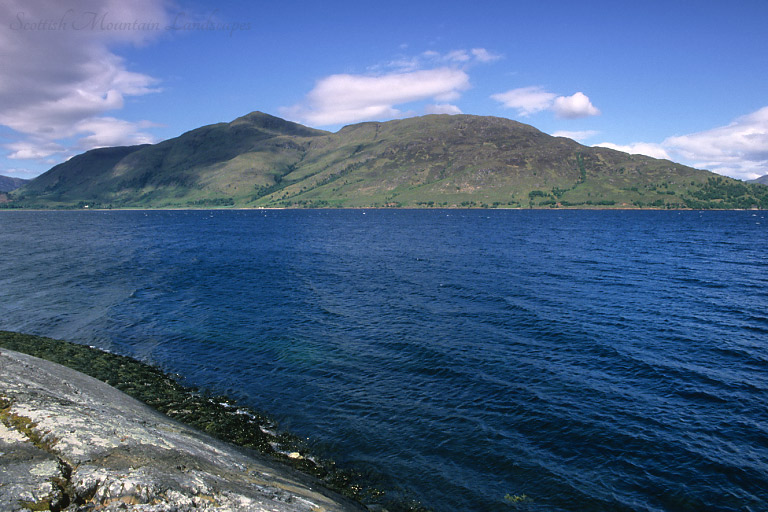 Sgurr na h-Eanchainne and Beinn na Cille, from the east side of Loch Linnhe.