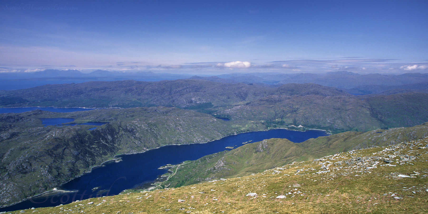 View north, from the west top of Rois-Bheinn.