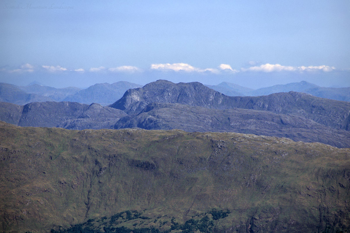Garbh Bheinn of Ardgour, from the summit of Sgurr na Bà Glaise. Garbh Bheinn of Ardgour, from Sgurr na Bà Glaise.