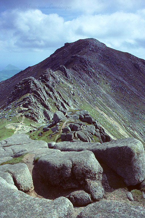 The Tors of Stacach on the north ridge of Goatfell, from North Goatfell.