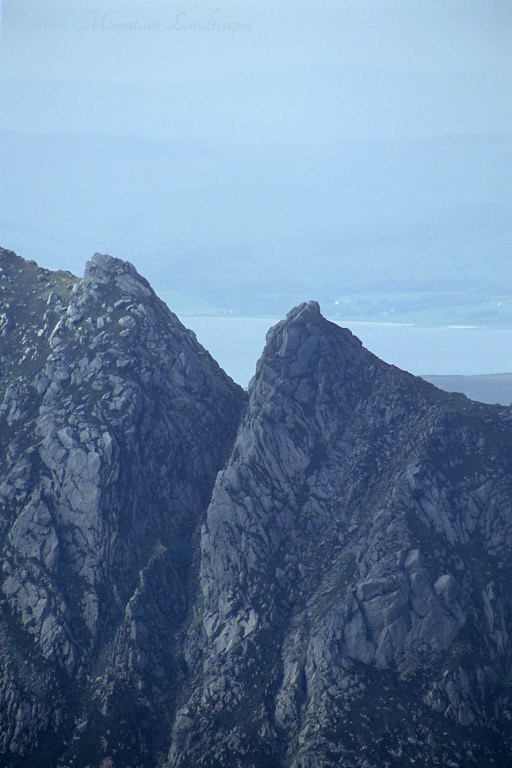 Ceum na Caillich (The Witch's Step), from Goatfell. Ceum na Caillich (The Witch's Step), from Goatfell.
