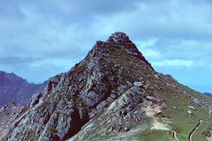 The summit of North Goatfell, from the south.