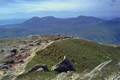 Beinn Bharrain, Mullach Bhuidhe and Beinn Bhreac, from the summit of Beinn Nuis.