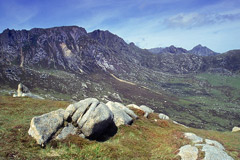 Looking north from Beinn Nuis, to Beinn Tarsuinn and the Ealta Choire.