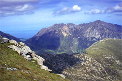 Goatfell, from the Beinn Nuis-Beinn Tarsuinn ridge.