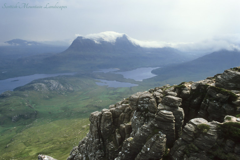 Canisp and Cùl Mòr, from Stac Pollaidh.