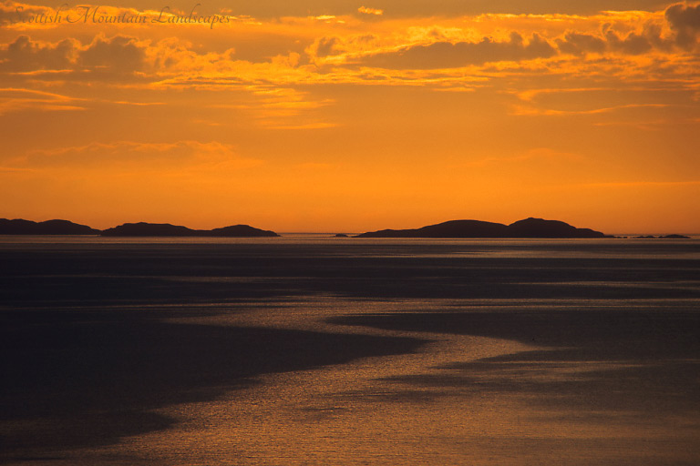 Sunset over the Summer Isles, from Rubha Cadail, near Rhue.