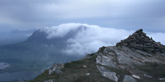 Suilven and Cùl Mòr, from Cùl Beag.