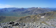 View South-west from Stob Ghabhar.