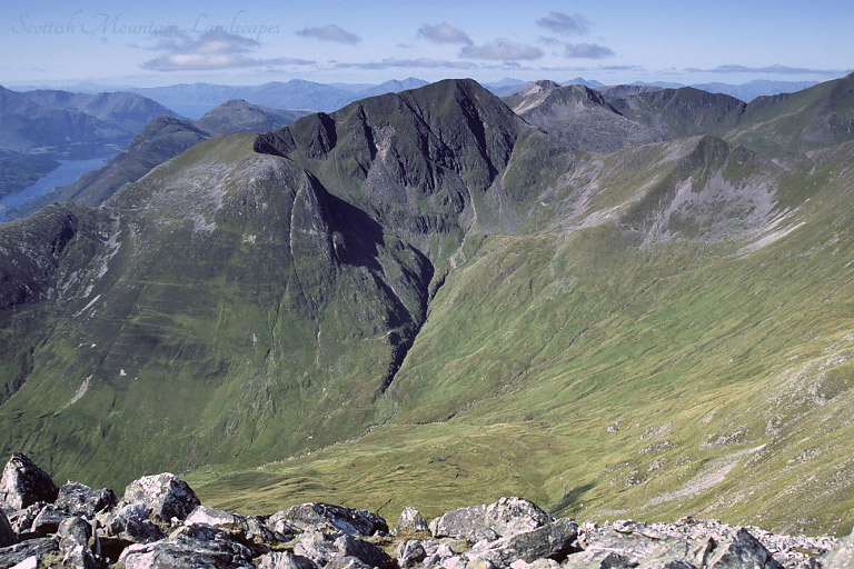 Am Bodach, from the summit of Na Gruagaichean, Mamore ridge.