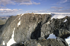 The summit and north face of Ben Nevis.
