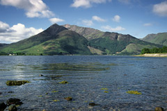 Beinn a' Bheithir, from the north side of Loch Leven.