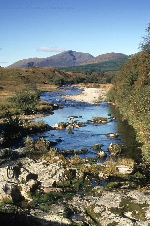 Beinn Chuirn, from the River Cononish at Dalrigh.