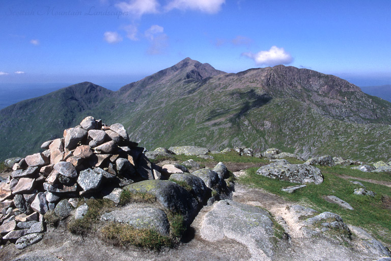 Meall Cuanail, Ben Cruachan and Drochaid Ghlas, from Stob Garbh.