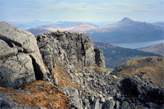 Ben Lomond and Loch Lomond, from The Spearhead, Beinn Narnain.