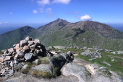 Meall Cuanail and Ben Cruachan, from the summit of Stob Garbh.