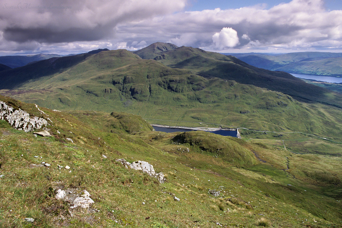 Meall Corranaich, Ben Lawers and Beinn Ghlas, from Meall nan Tarmachan.