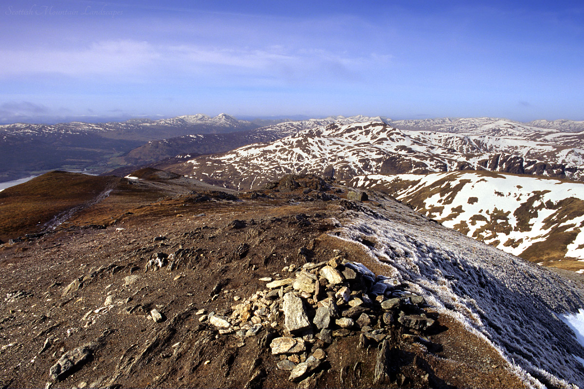 Looking south-west from the summit of Beinn Ghlas.