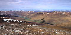 Glen Lyon and Loch Lyon, from Meall Ghaordaidh.