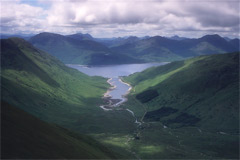 Loch Quoich, from Sgurr Coire na Feinne.