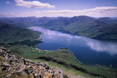 Arnisdale and Louch Hourn, from Beinn Sgritheall.