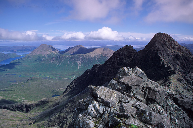 Sgurr nan Gillean, from the summit of Am Basteir. Sgurr nan Gillean, from the summit of Am Basteir.