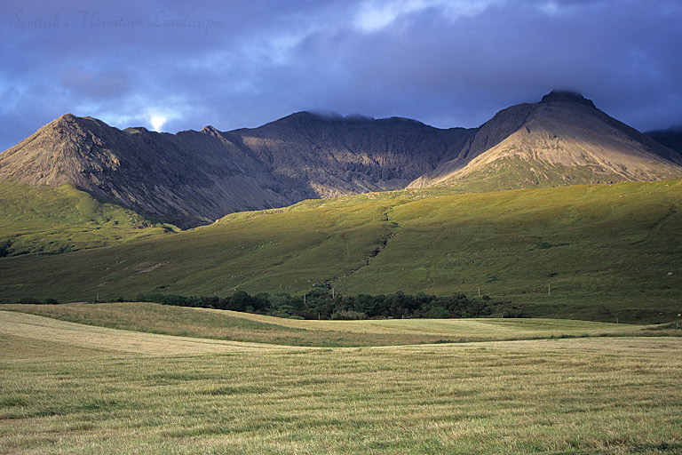 Sgurr nan Gobhar, Sgurr na Banachdich and Sgurr Dearg, from Glen Brittle.