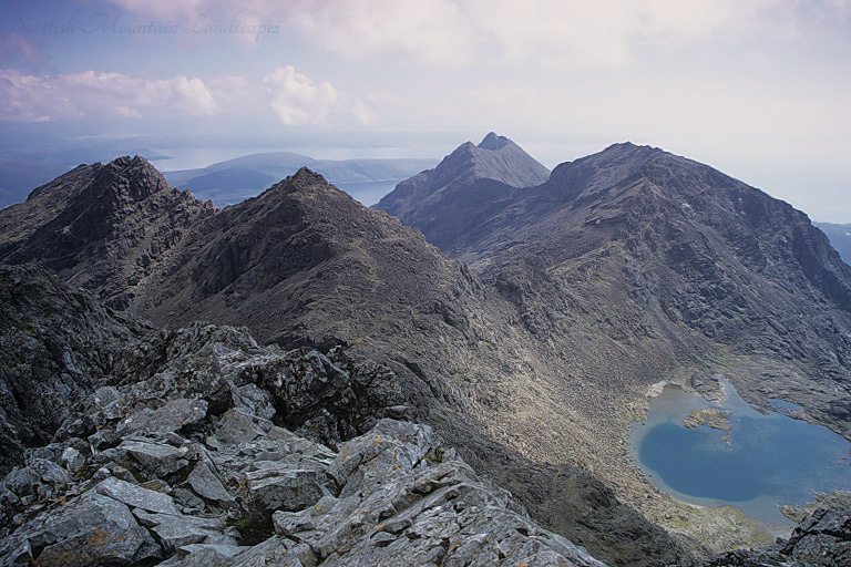 Coir'a'Ghrunnda, from the summit of Sgurr Alasdair. Coir'a'Ghrunnda, from the summit of Sgurr Alasdair.