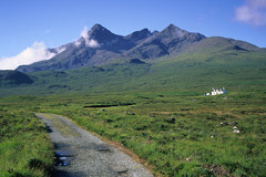 Sgurr nan Gillean, Am Bàsteir and Sgurr a'Bhàsteir, from Sligachan.