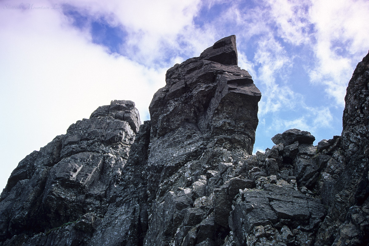 The Bàsteir Tooth, from the north. The Bàsteir Tooth.