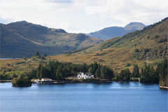 Looking south-west across Loch Katrine, from Coilachra to Stronachlachar.