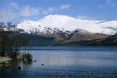 Ben Lomond, from the west side of Loch Lomond.