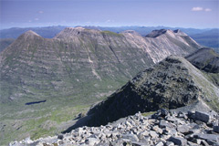 Beinn Eighe, from Spidean a' Choire Lèith, Liathach.