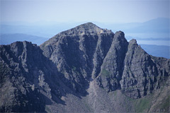 The Northern Pinnacles of Mullach an Rathain, from Spidean a' Choire Lèith.