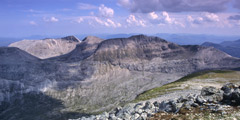 Beinn Eighe: looking east from Ruadh-stac Mòr.