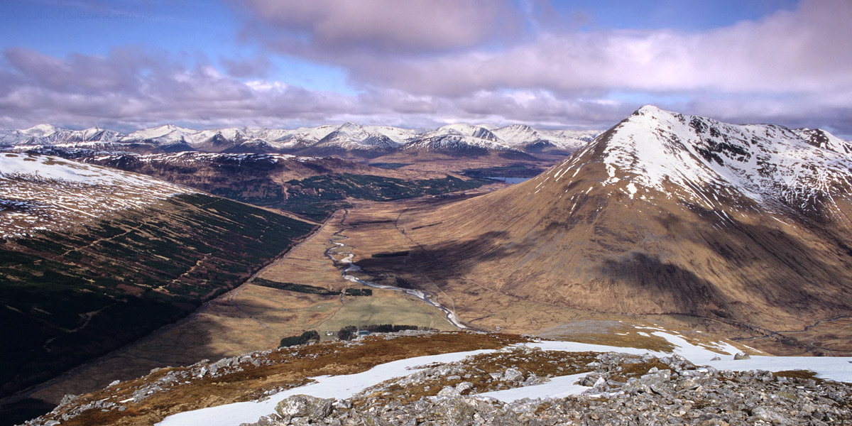 The Black Mount and Beinn Dòrain, from Beinn Odhar.